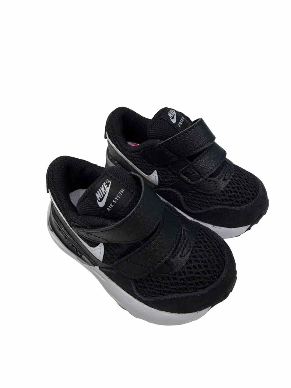 Nike Air Max System (TD) Shoes Black White DQ0286 001 Toddler Size 4C NWOB